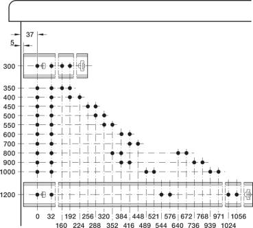 Preview: Schubladenführung bis 129kg, Vollauszug, Stahl, seitliche Montage
